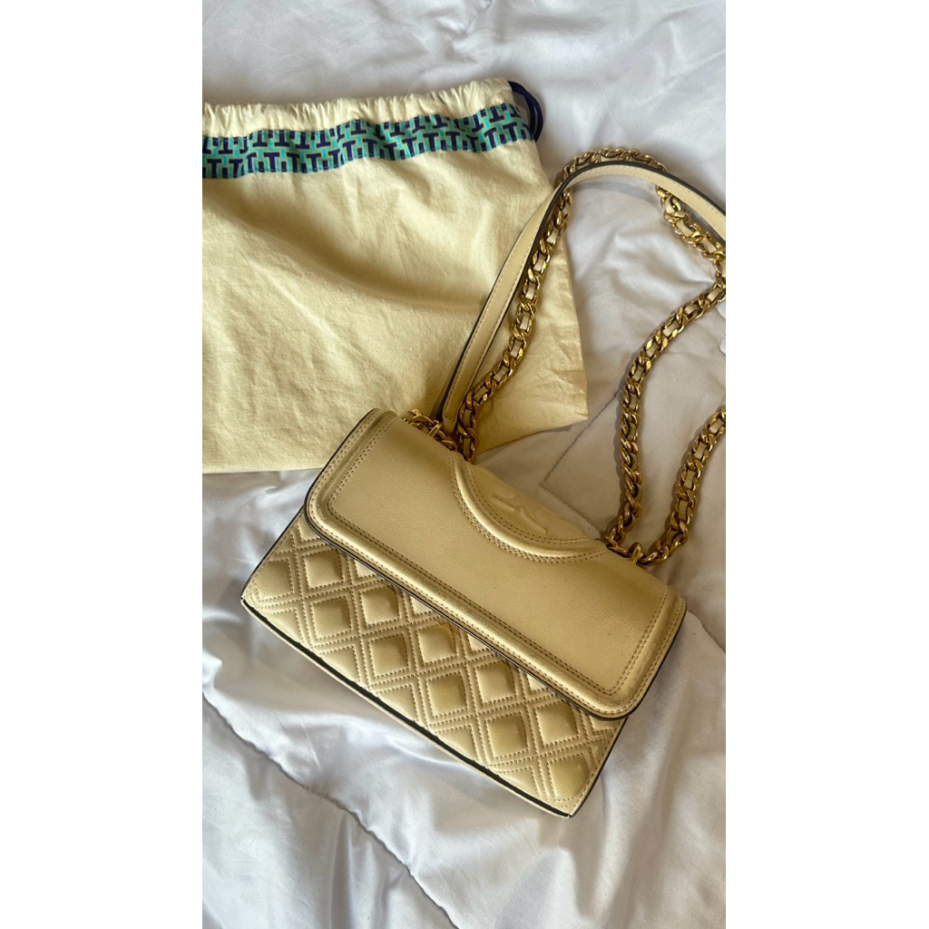 Preloved Tory Burch Small Fleming Convertible Shoulder Bag Original