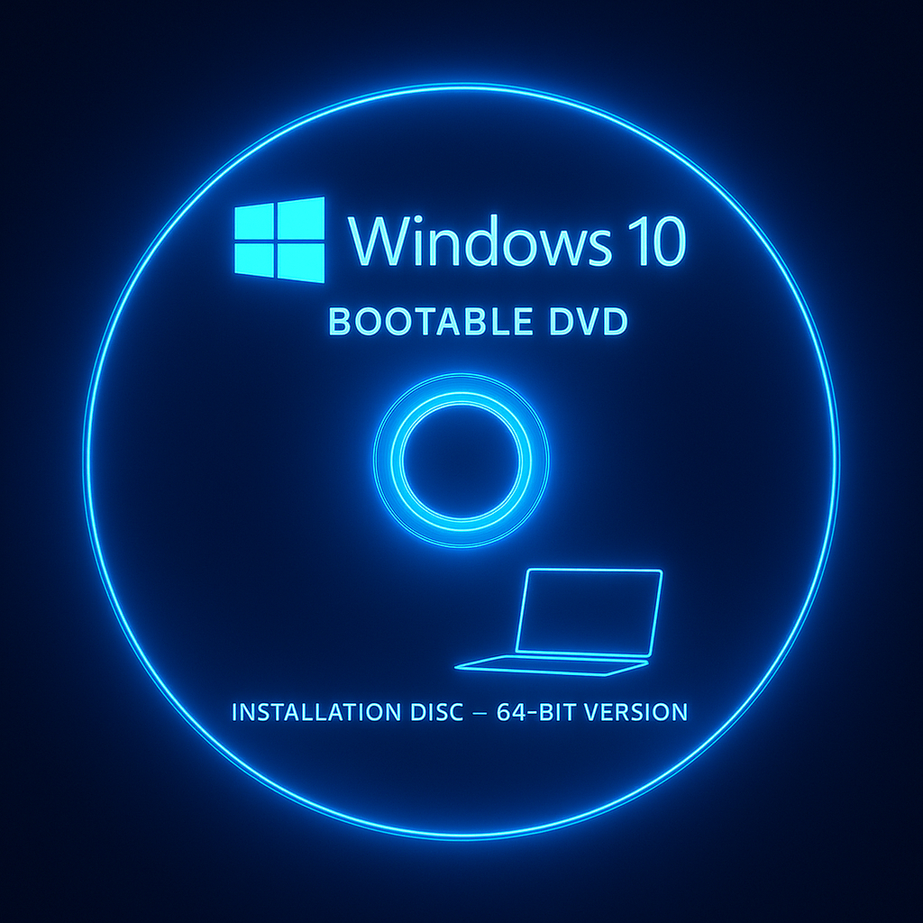 Windows 10 Pro Bootable DVD – 64-Bit Version