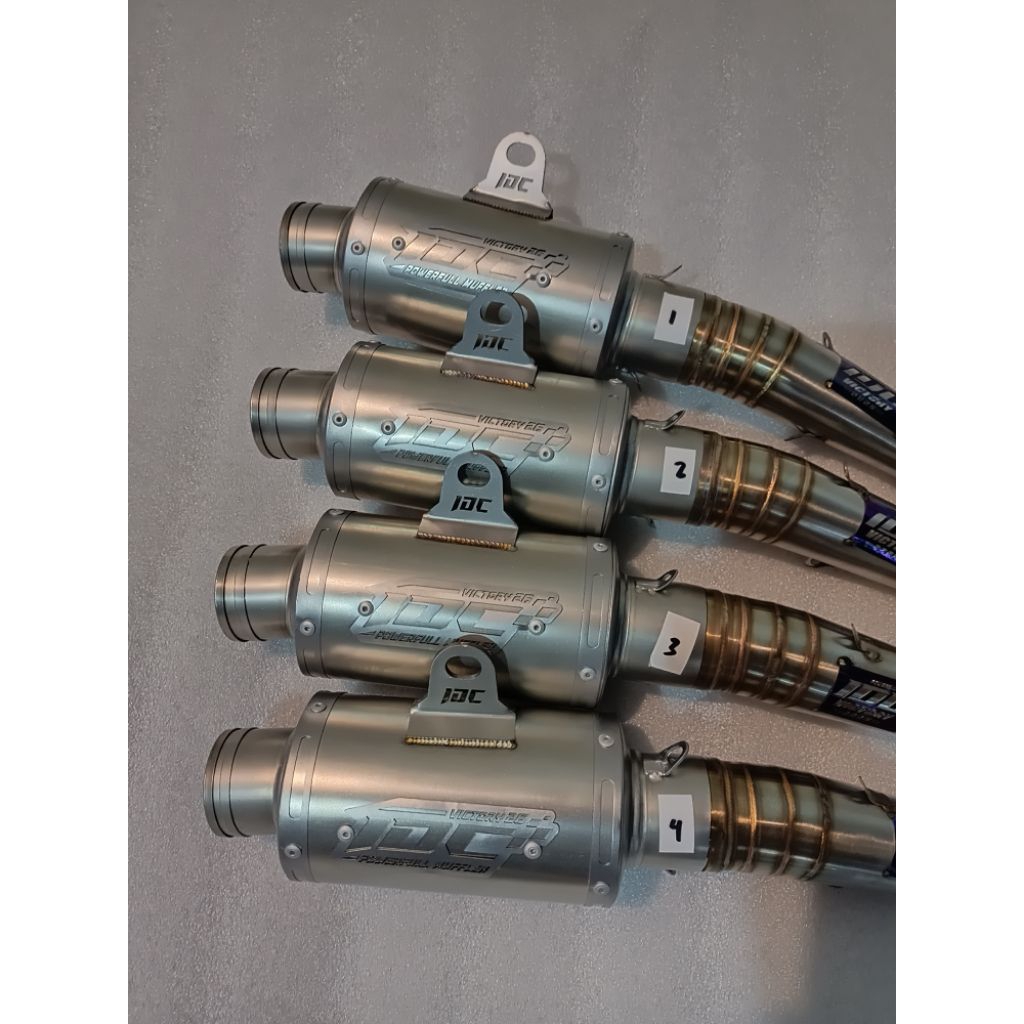 Knalpot IDC VICTORY ORIGINAL tipe New Series bebek modif bebek std standar 130 rbt roadrace taxi gab