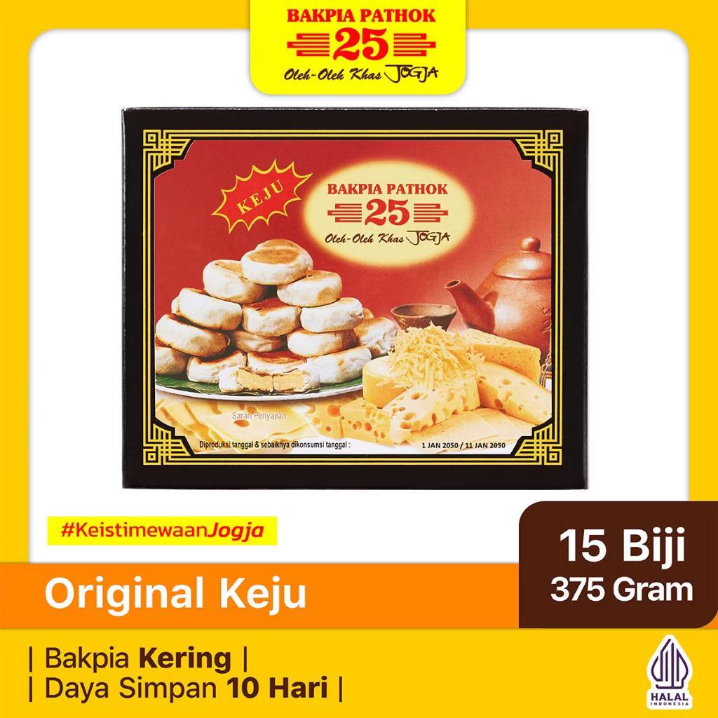 Bakpia Pathok 25 Original Keju | Oleh-Oleh Khas Jogja