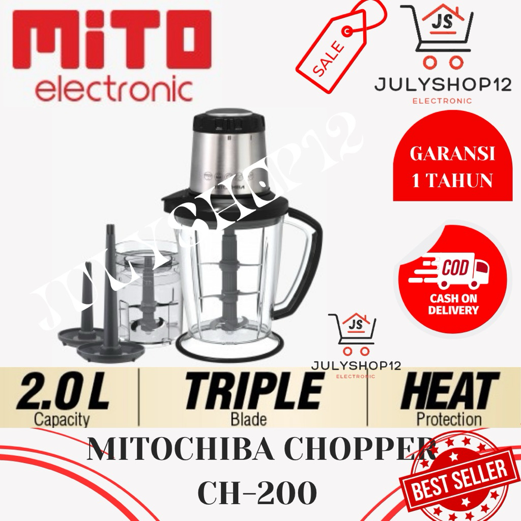 MITOCHIBA CHOPPER TYPE CH-200 HITAM / CH200 GARANSI 1 TAHUN / MEDAN
