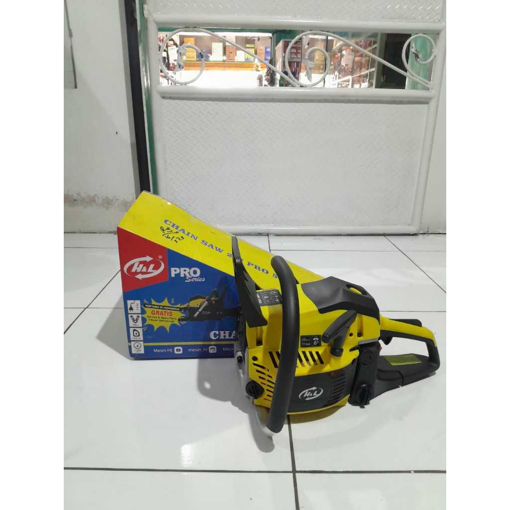 Mesin Gergaji Kayu Chainsaw 22 Inch H&L Pro 5800+ Alat Tebang Kayu