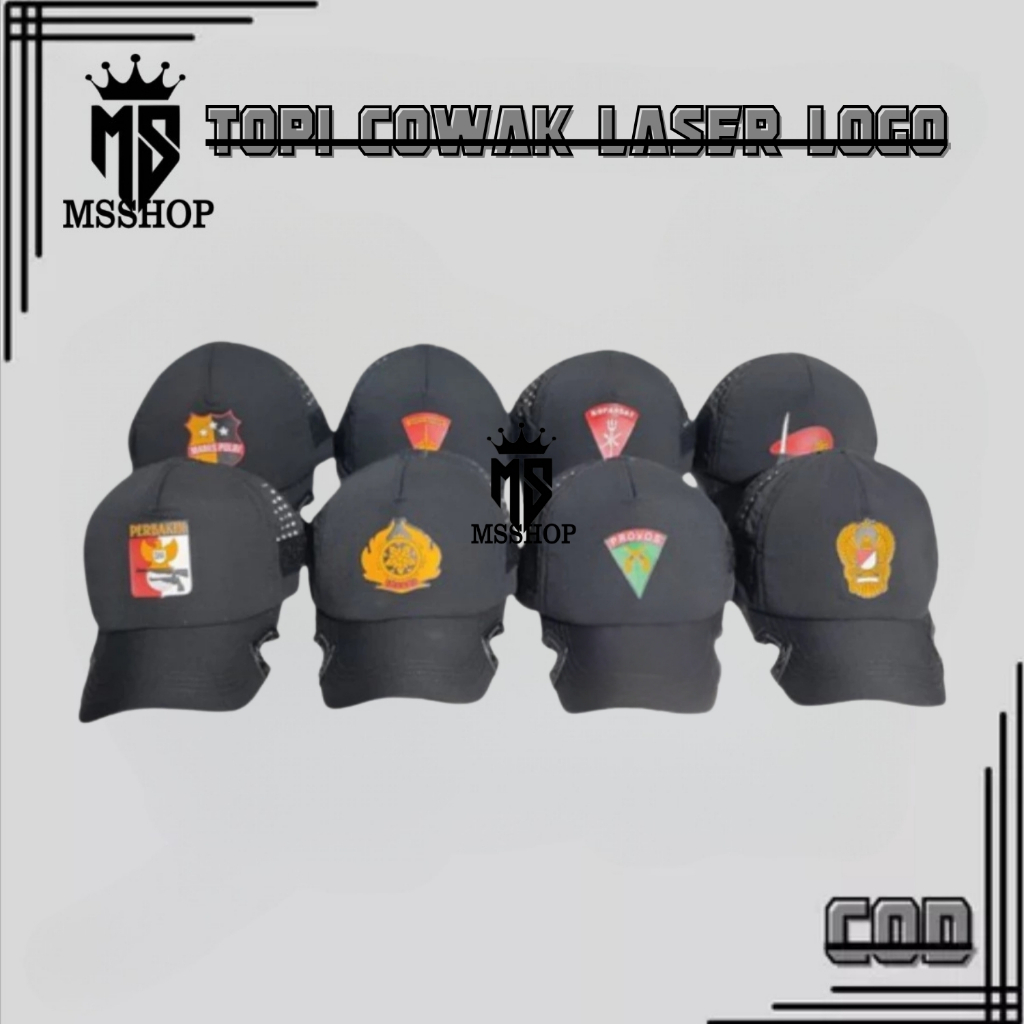 TOPI VELCRO TACTICAL / TOPI PRIA WANITA / TOPI VELCRO LASER / TOPI COAK LASER LOGO