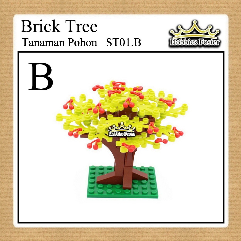 HBF Brick POHON - DIY Minitaur Balok Susun - ST01 B