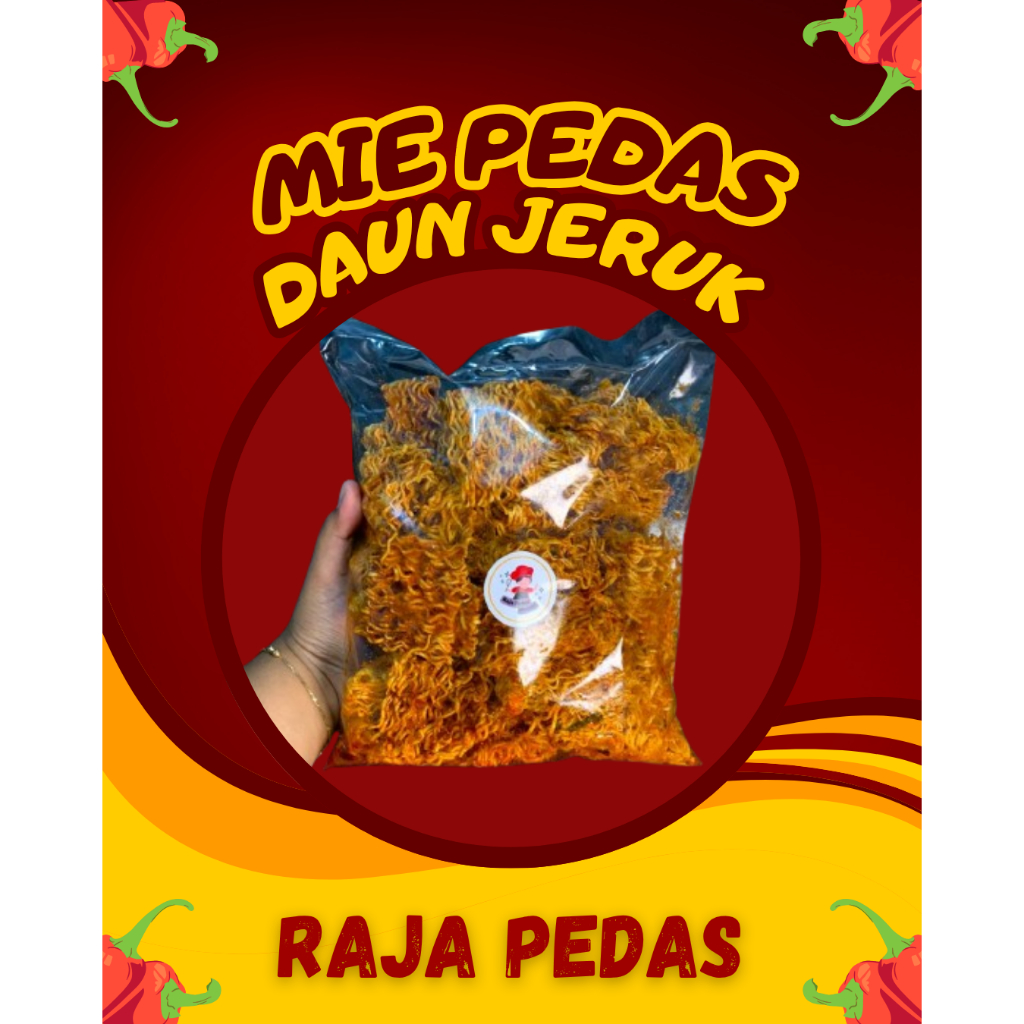 Mie kremes pedas cemilan pedas renyah mie kering pedas gurih