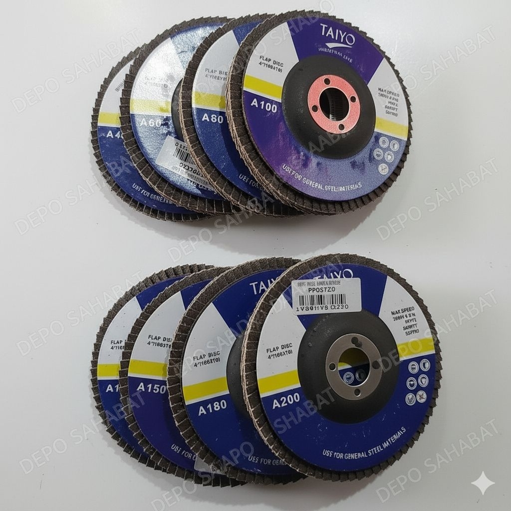 Taiyo Amplas Susun 4" | Taiyo Amplas Tumpuk 4" | Taiyo Amplas Flapdisk 4"