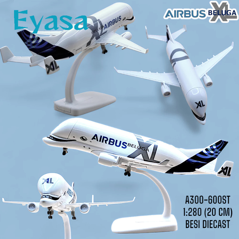 [COD] Diecast pesawat Beluga XL diecast pesawat besi diecast pesawat terbang Beluga mainan pesawat B