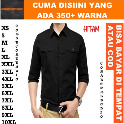 READY STOCK REALPIC GRAYWOLF CORATCORETUDIO Hem Cowok Kemeja Pria Long Shirt Basic Plain Dua 2 Kanto