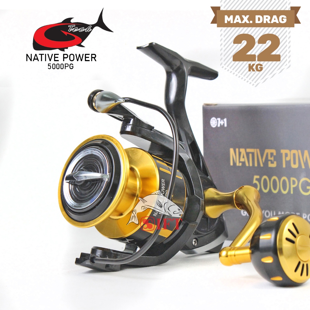 Reel G-Tech NATIVE POWER 4000 5000 HG PG | Power Handle GTech