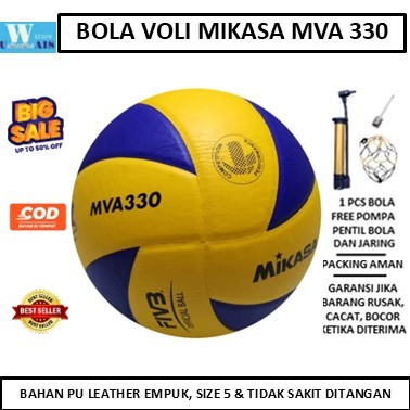 Bola Voli Volly Volley Mikasa 330 kulit bintik - Volley ball - Bola Voli Murah - Bola Volli - Bola V