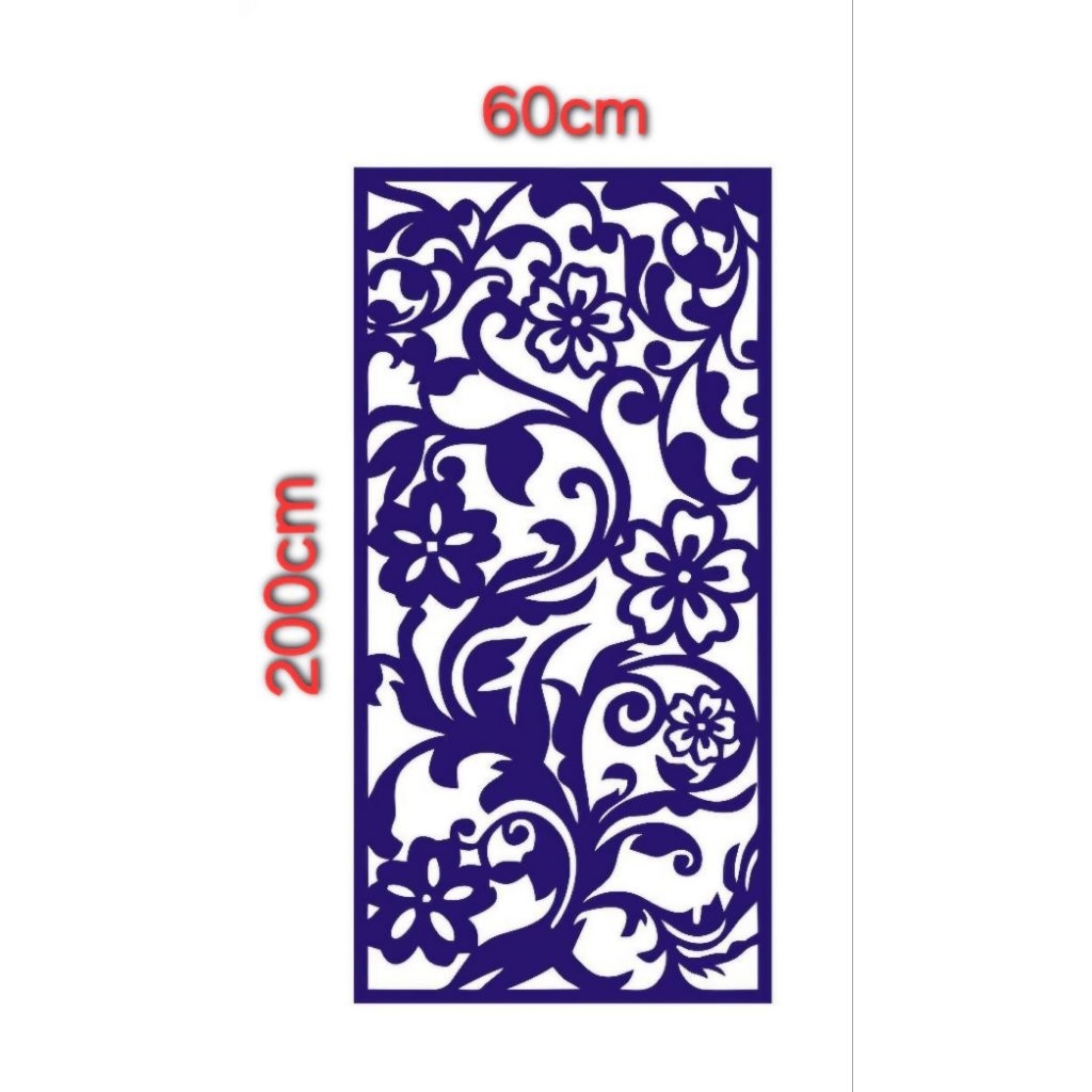 custom moulding grc krawangan motif bunga