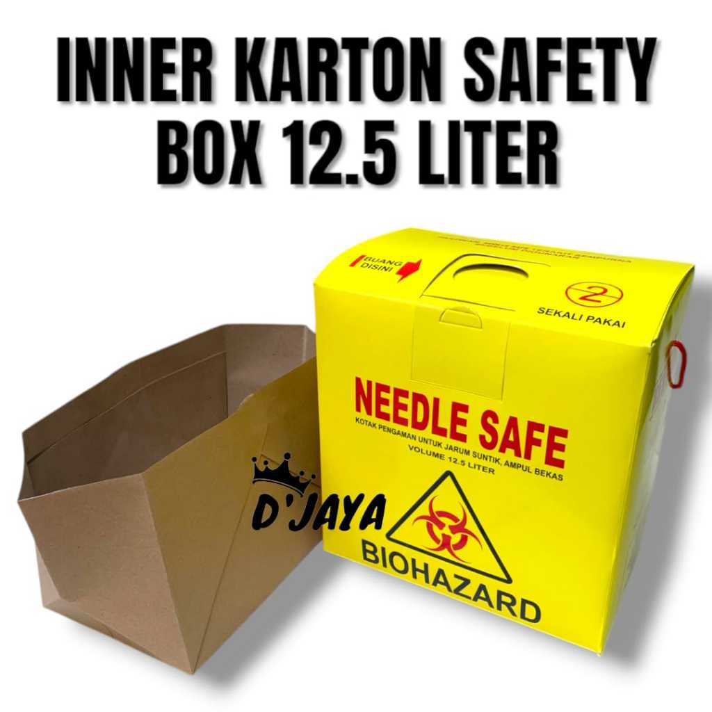 Inner Karton Safety Box 12.5 Liter bahan karton dilapisi plastik safety box inner safety box inner s