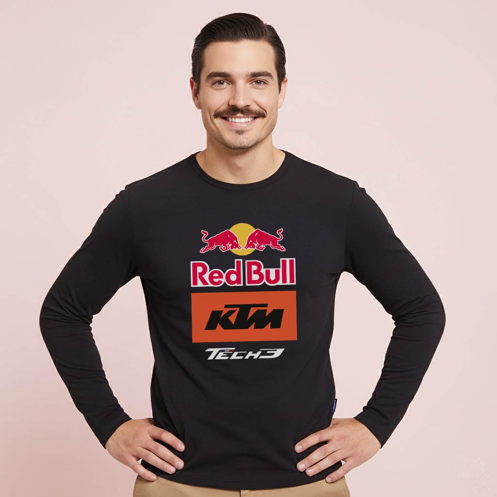 Kaos Lengan Panjang KTM Racing Team tech3  Cotton Combad Premium T-SHIRT
