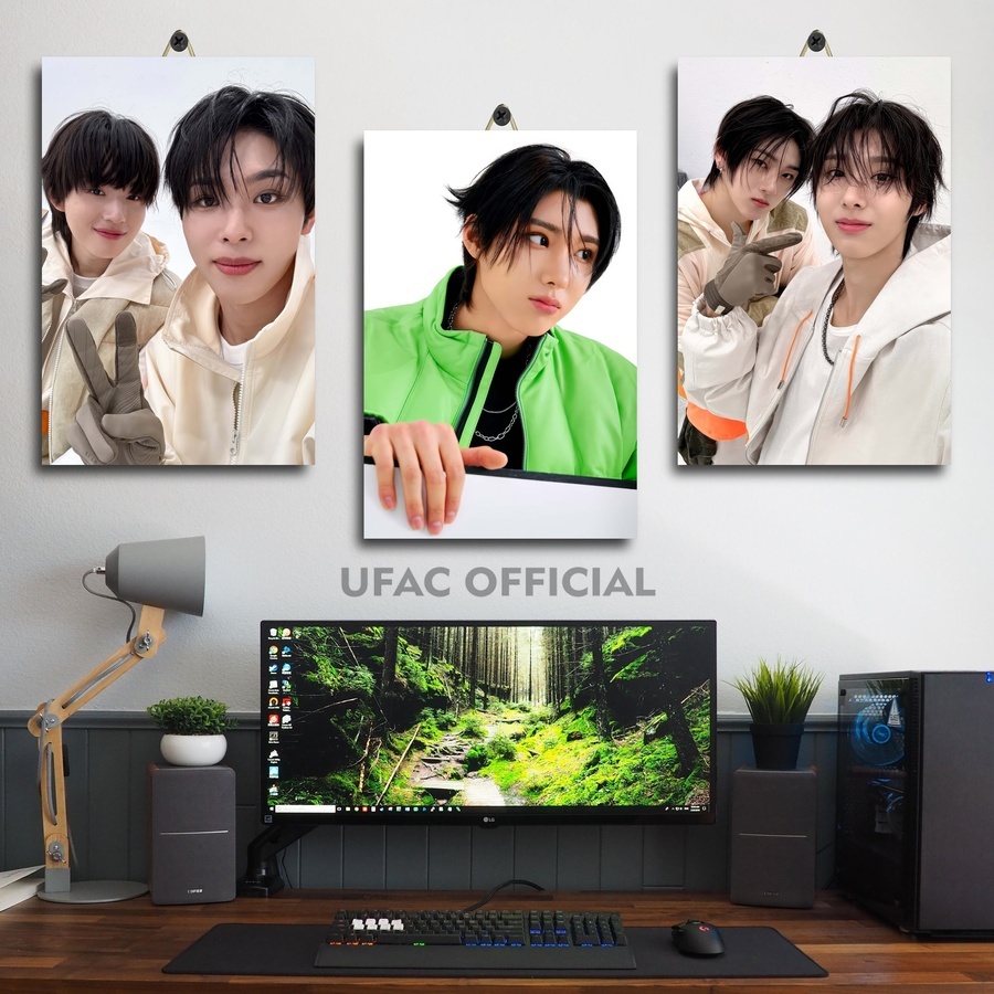 Pajangan Dinding Kickflip Kyehoon | Hiasan Kamar Kayu Kickflip Donghyeon | Poster Astetik |DIE/SPNP5