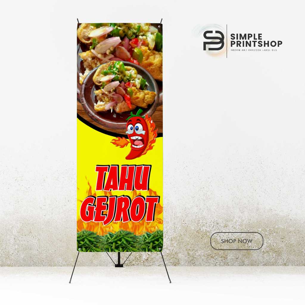 print spanduk banner 60x160 tahu gejrot custom desain