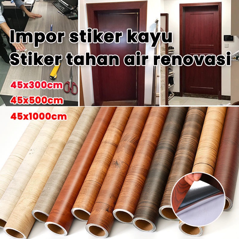 [profesional] stiker kayu wallpaper motif kayu stiker dinding motif kayu stiker meja kayu stiker lem