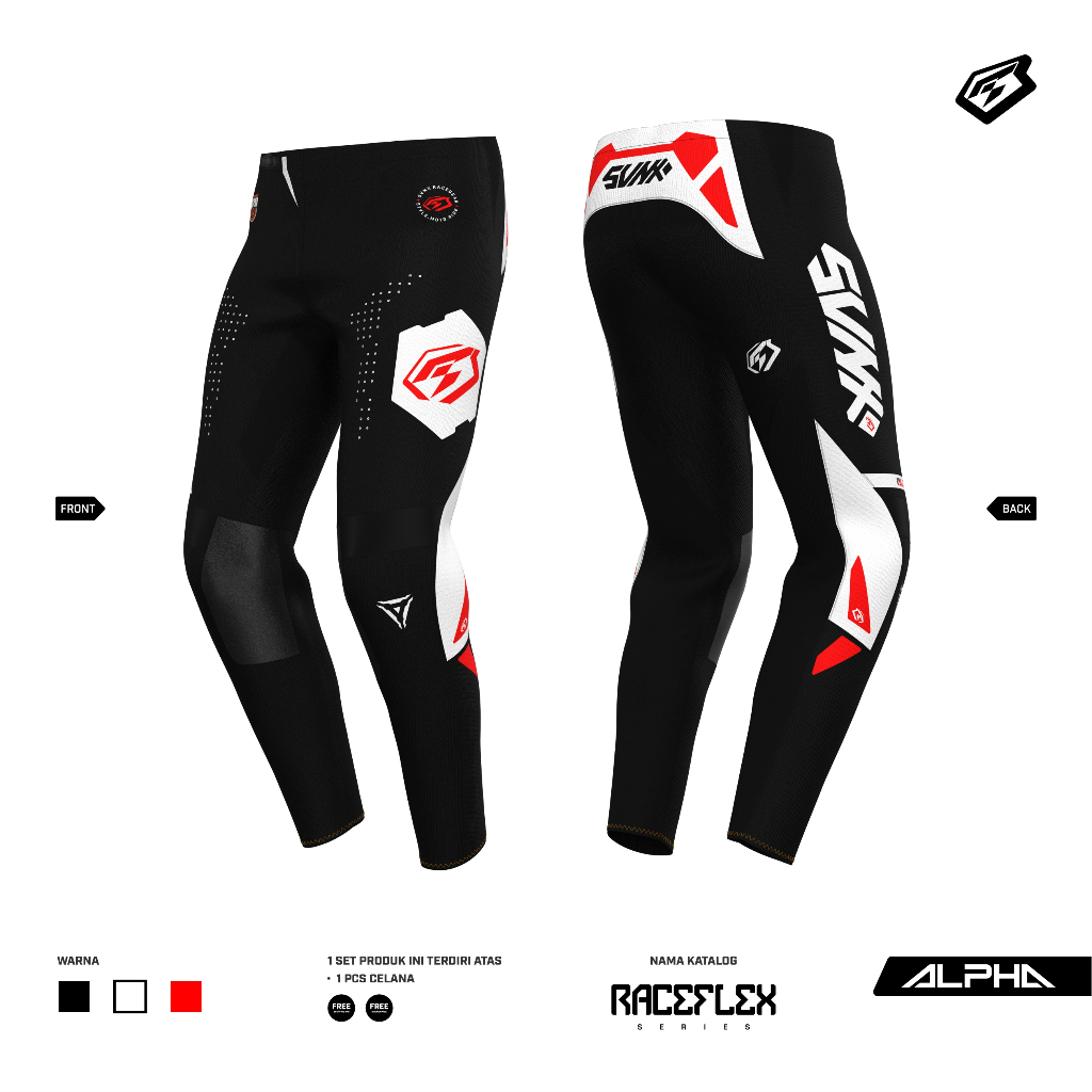 PANTS MX / CELANA TRAIL / CELANA MOTOCROSS / TRAIL ADVENTURE PANTS SVNX TYPE ALPHA RACEFLEX SERIES