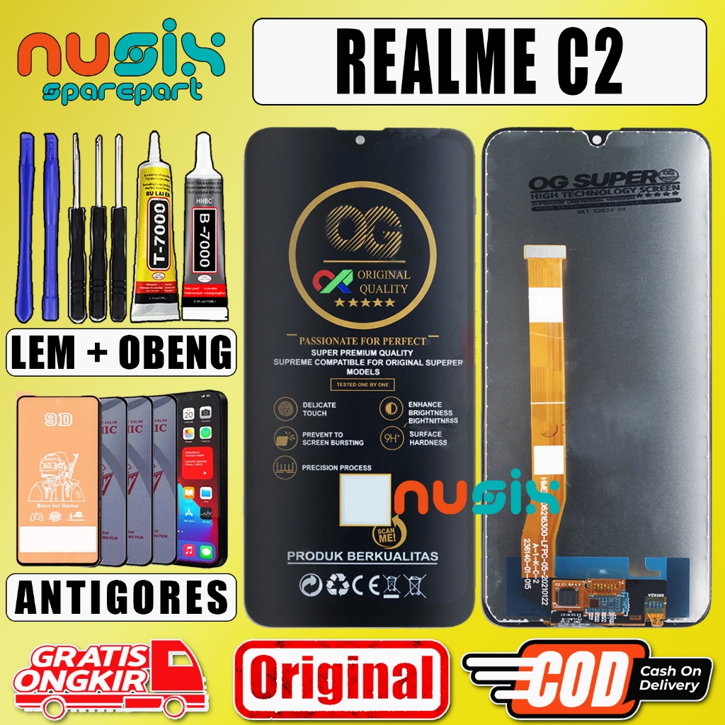LCD TOUCHSCREEN REALME C2 ORIGINAL FULLSET