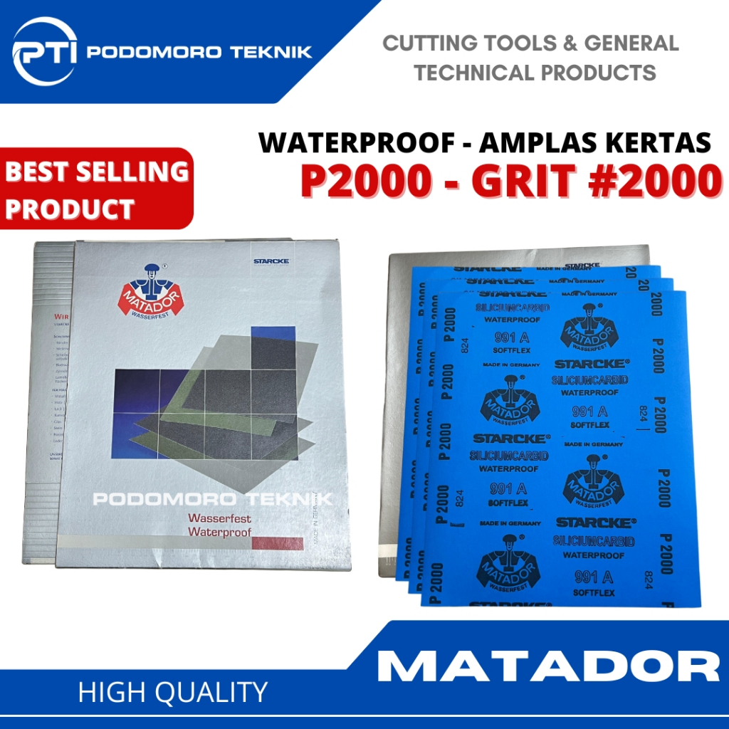 Amplas MATADOR 991A P2000 / Grit #2000 Amplas Kertas Matador Germany