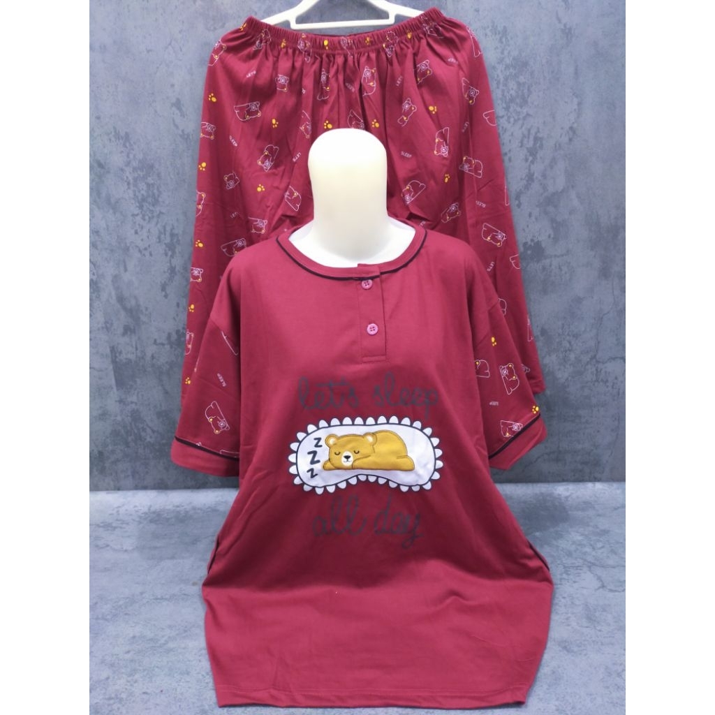 baju tidur kulot Tessa ld 116 / 3/4 jumbo