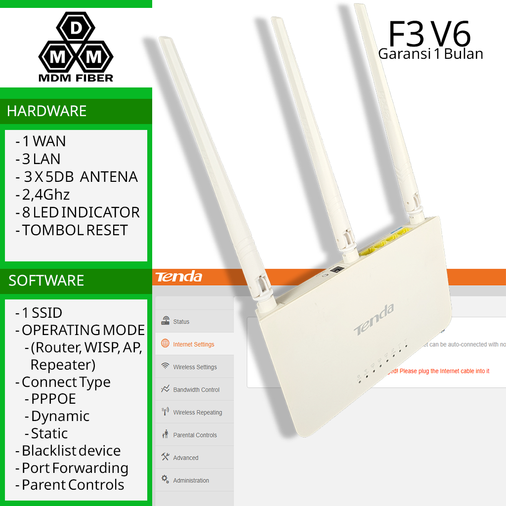 TENDA F3 second router wifi