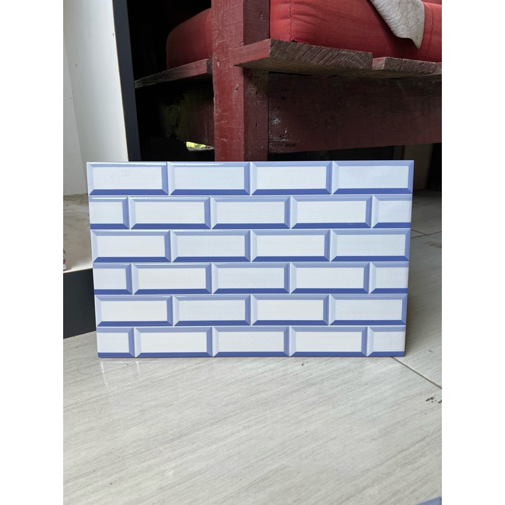 Keramik Dingding Uno 25x40cm Zurich Blue