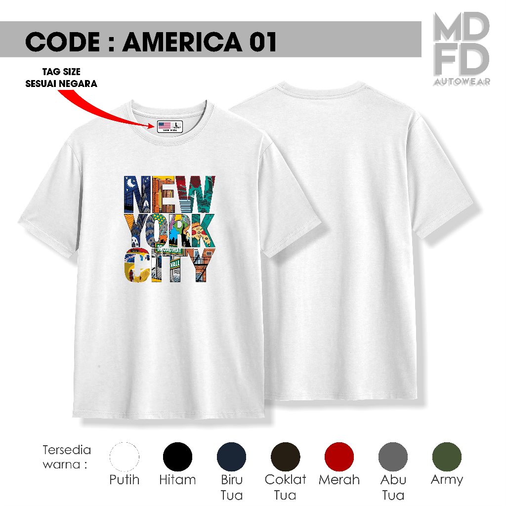 Kaos oleh oleh amerika kaos souvenir usa kualitas premium murah kaos amerika serikat baju amerika
