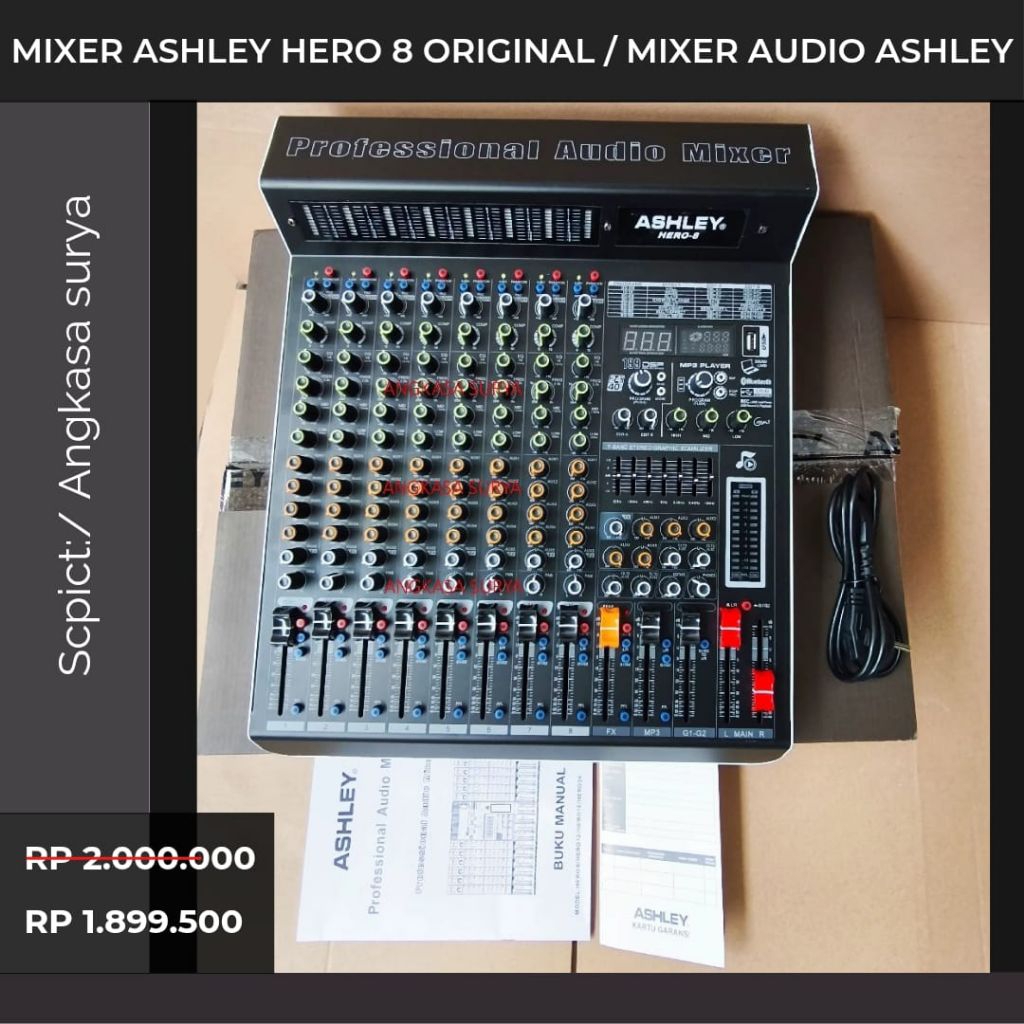 Promo MIXER ASHLEY HERO 8 / HERO8 ORIGINAL 8 CHANNEL