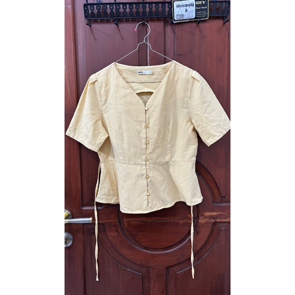 preloved blouse baby yellow