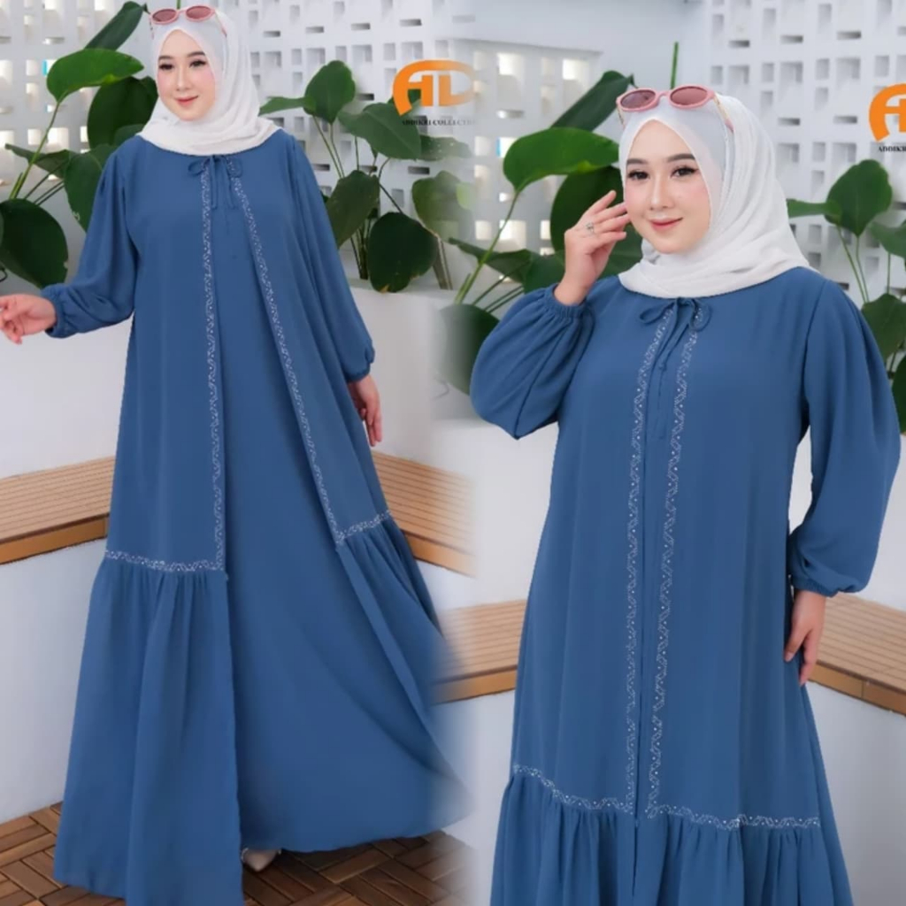 D'cimi Collection - Arsyila Dress Gamis Muslimah Ceruty BabyDoll Premium