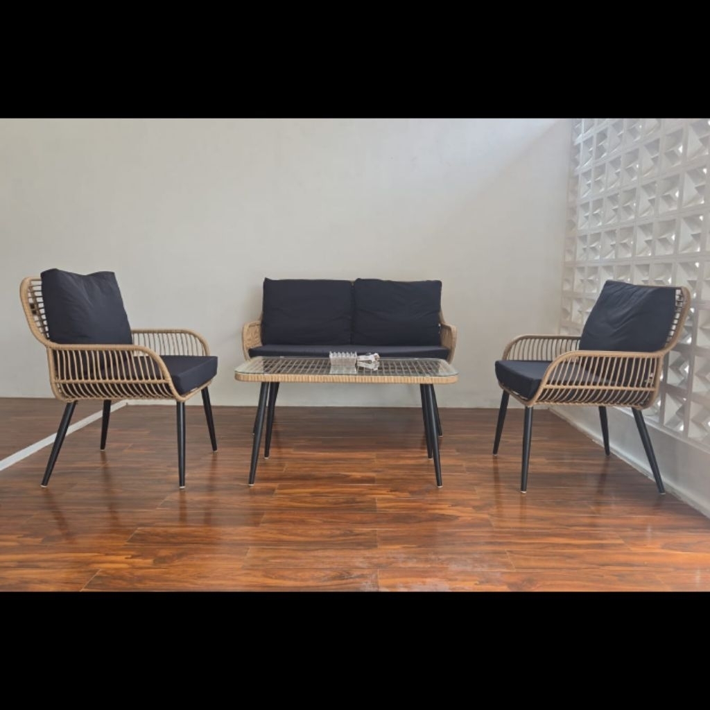 kursi teras rotan sintetis 1Set