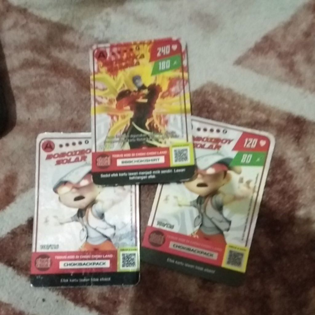 Kartu Boboiboy Full hologram