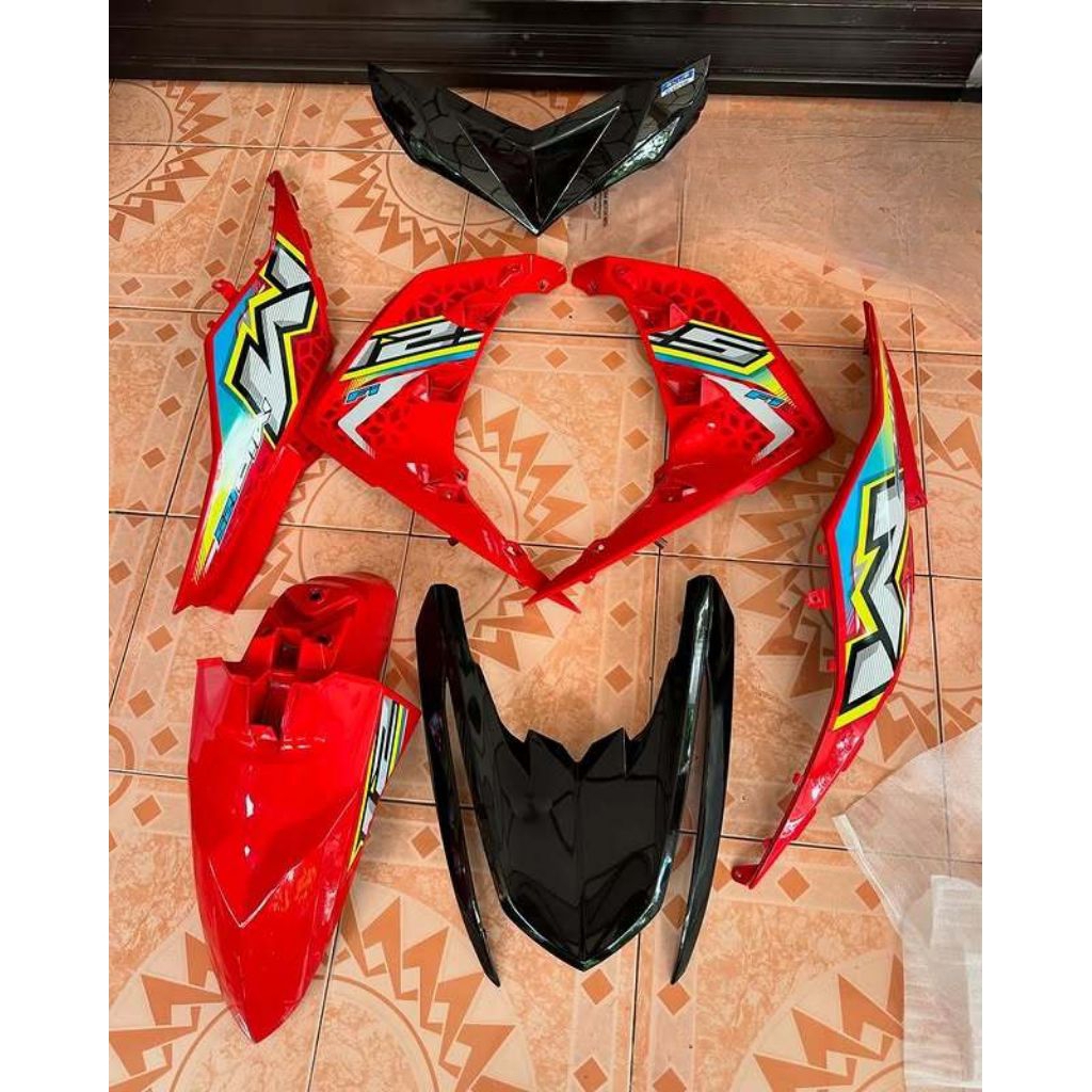 COVER BODY HALUS YAMAHA MIO M3 FULLSET BODI SET MIO M3 WARNA MERAH HITAM