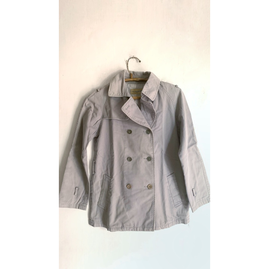 Preloved Coat Polos Atasan Wanita Baju Vintage Jaket Baseball Jaket Varsity