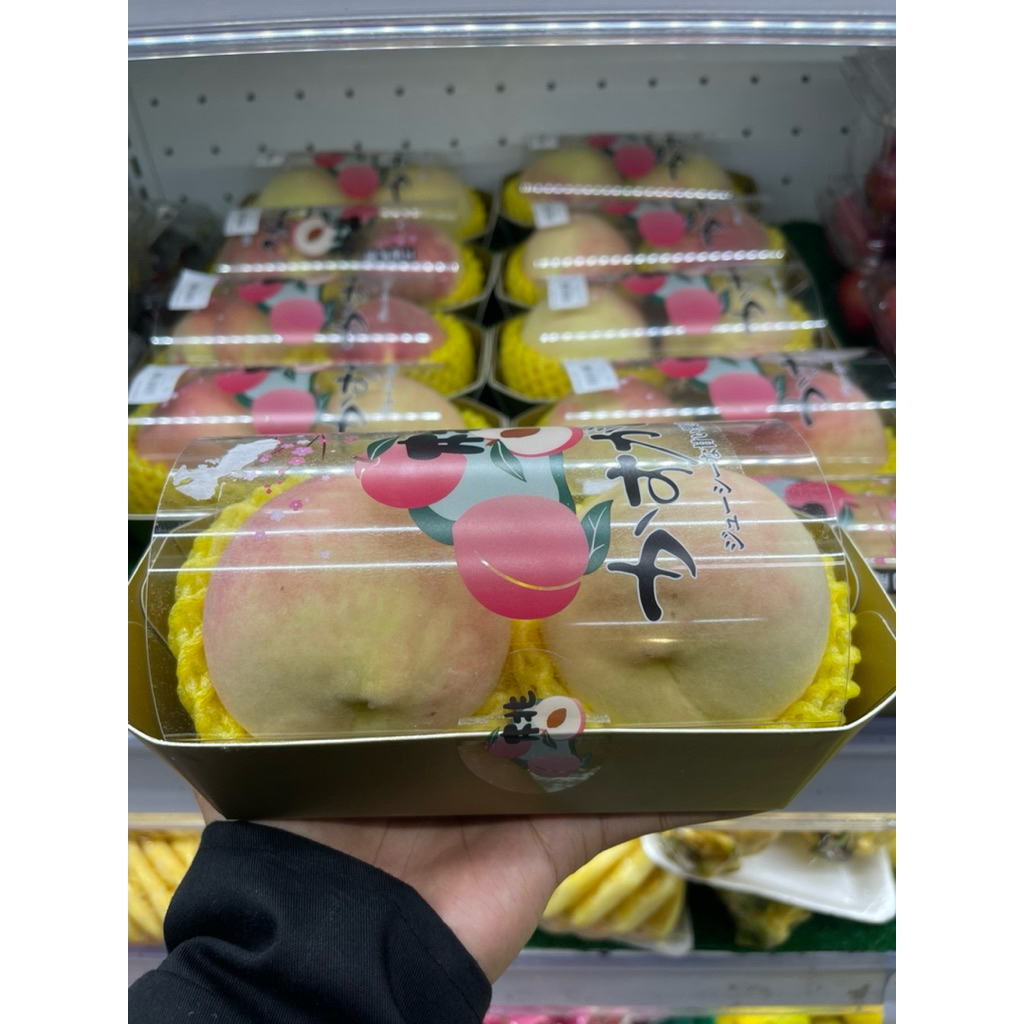 Buah Peach Whait Fresh / Buah Peach Whait Import Segar / Pack
