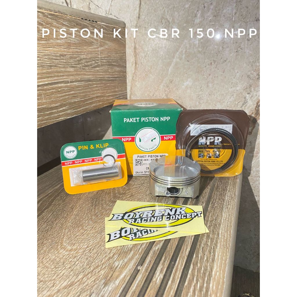 PISTON KIT CBR150 OVZ STD -  400 NPP - BRC OLSHOP