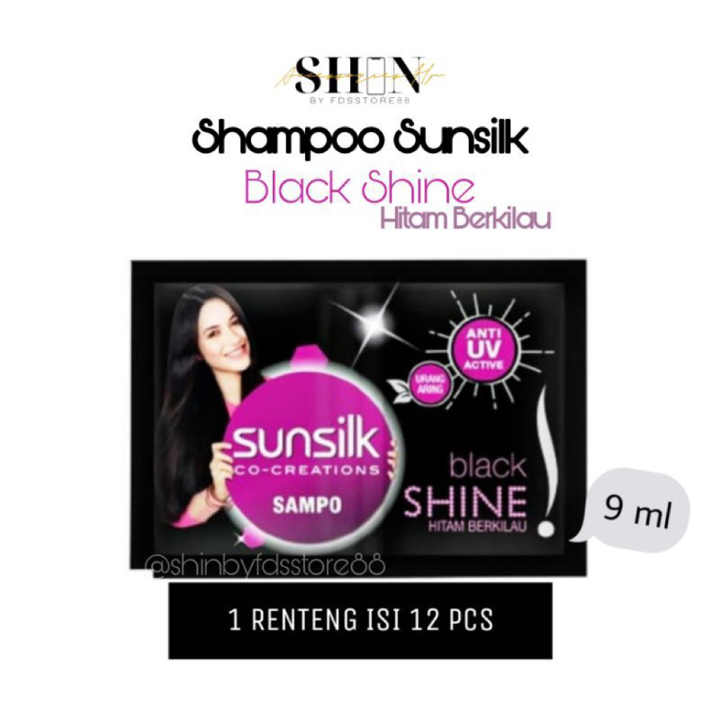 SAMPO SUNSILK BLACK SHINE 9ml 12sachet
