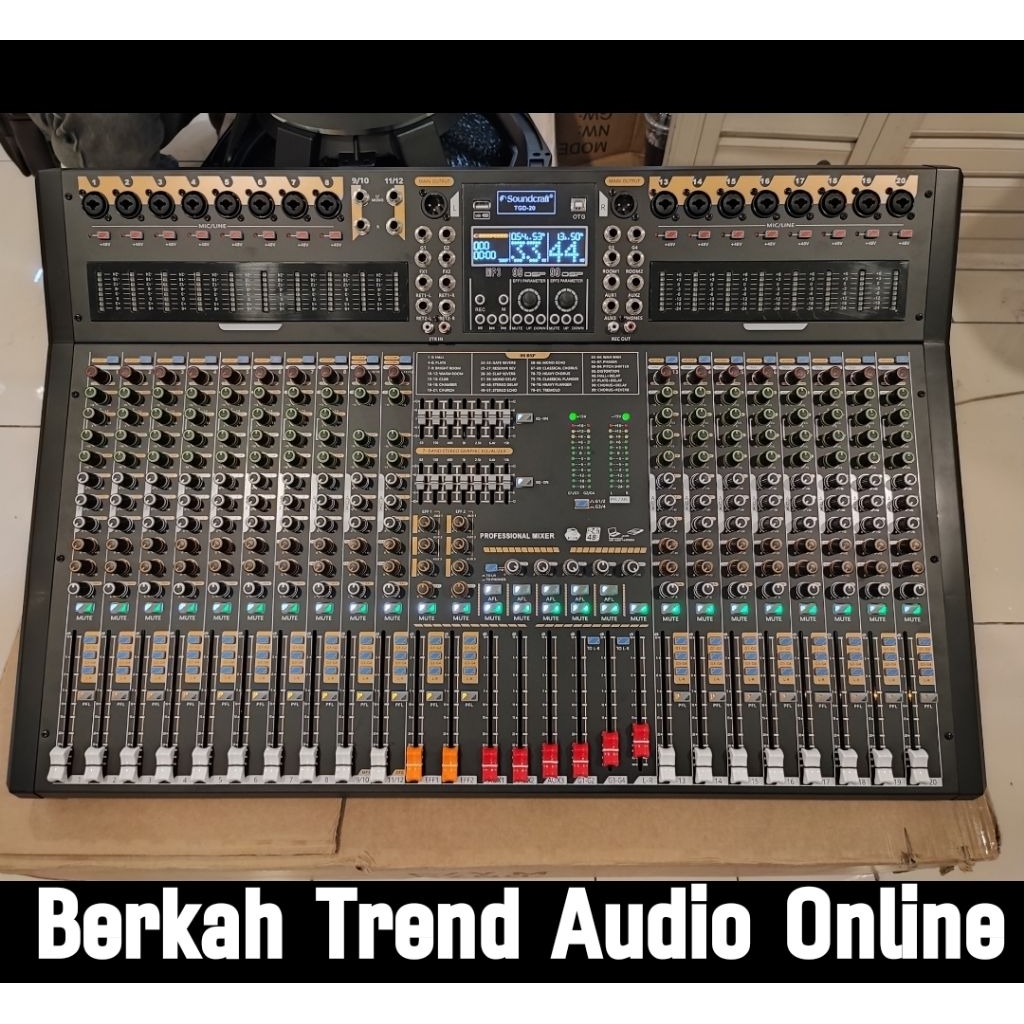 Mixer Audio Systeam SoundCraft TGD 20 ( 16 Mono + 4 Stereo 99 Efect dsp