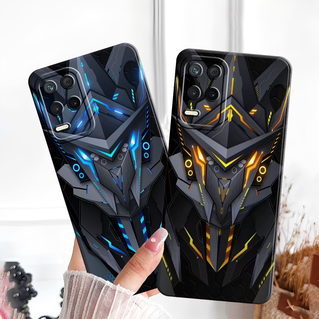 Softcase Realme 8 - 8 Pro - 8 5G - 8i - Realme Narzo 50 4G/5G - Case Motif Robot - Case Realme - Cas