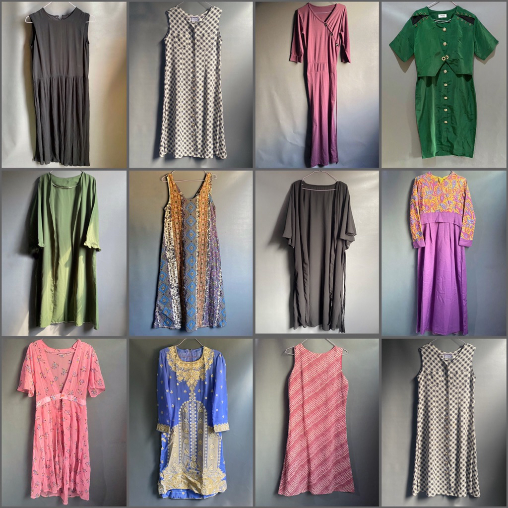 baju atasan wanita tunik dress vintage gamis