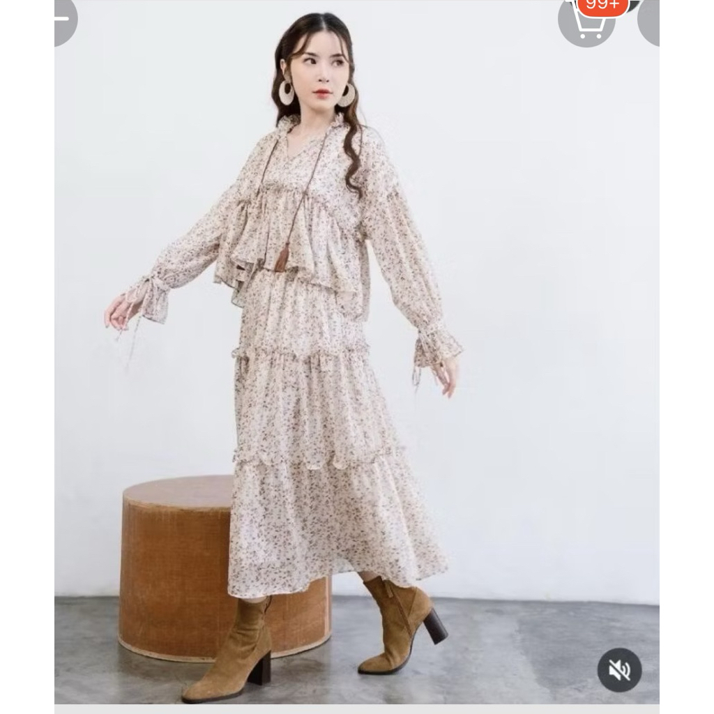 Preloved 1 kali pakai amberly set dress intalicious project its