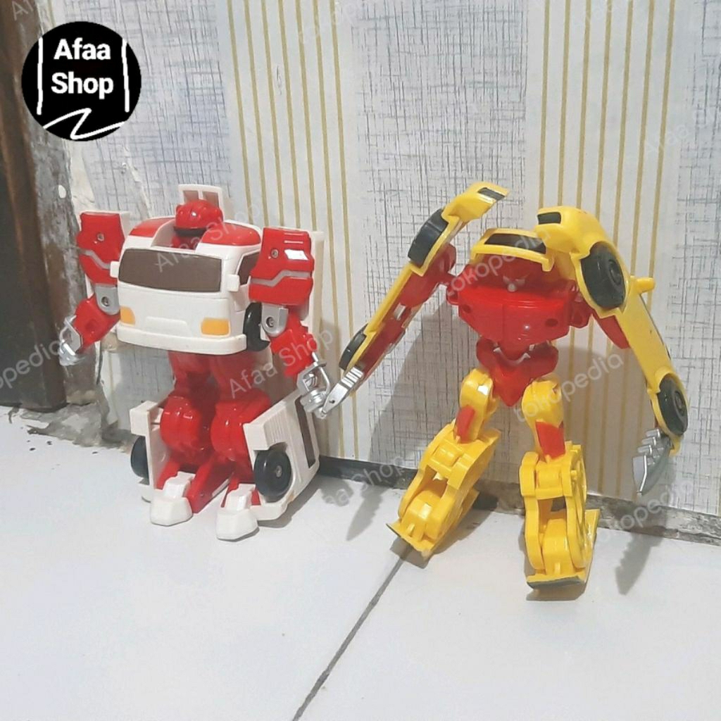 Mainan preloved kids meal cfc robot deformation transformers mobil