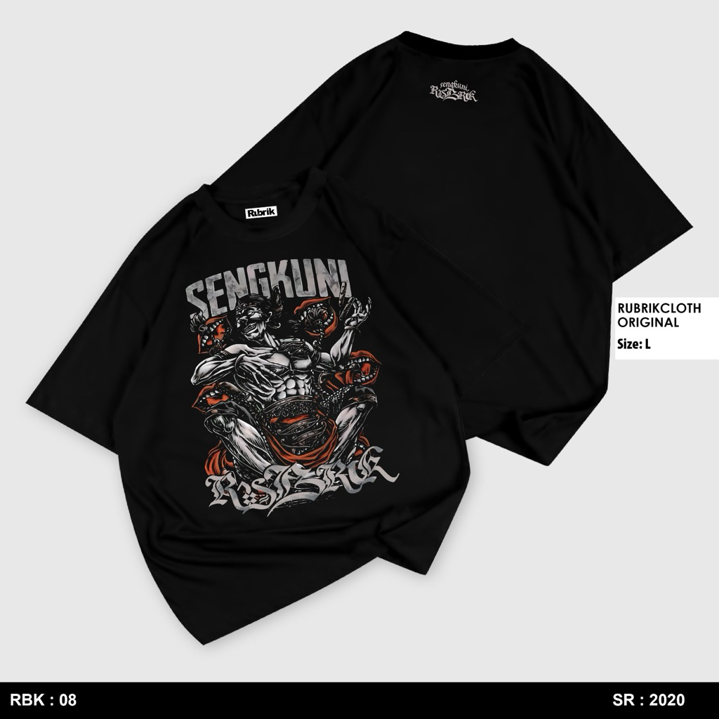 RUBRIK - Kaos Distro Premium / Baju Kaos Distro Pria Wanita / T Shirt Distro 100% Cotton 24s Unisex-