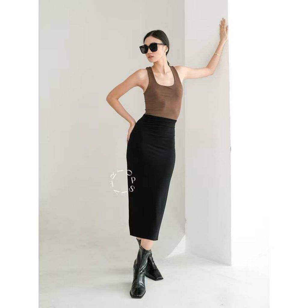 Preloved Noe Midi Skirt - Evertops