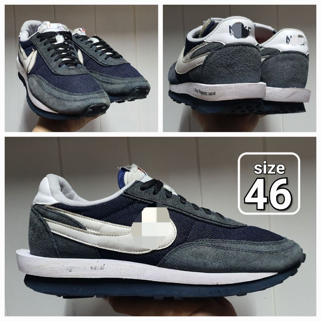 Sepatu Casual Low Waffle Fragment size 46 Second Ori shoes