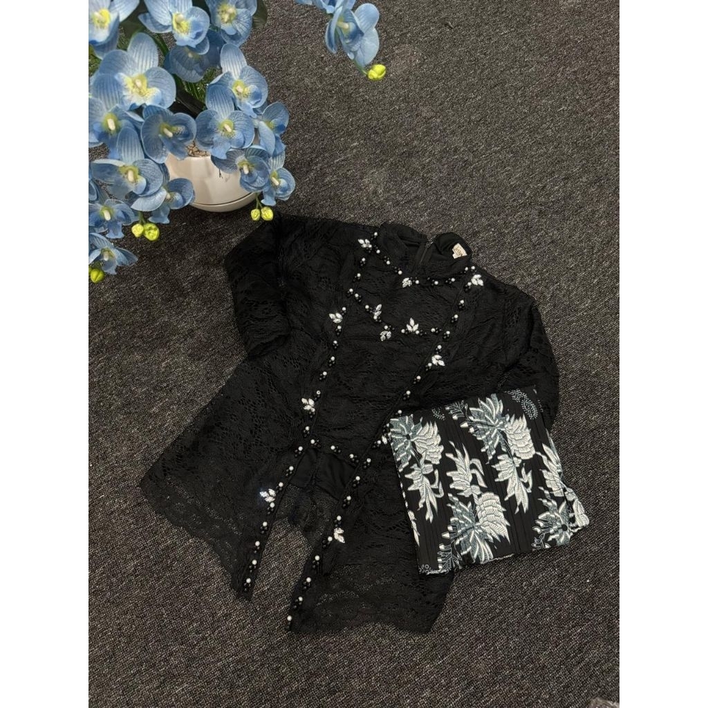 ONE SET KEBAYA ANAK KUTUBARU BROKAT PAYET MUTIARA PREMIUM MIX ROK PLISKET KEBAYA ANAK CANTIK LUCU ME