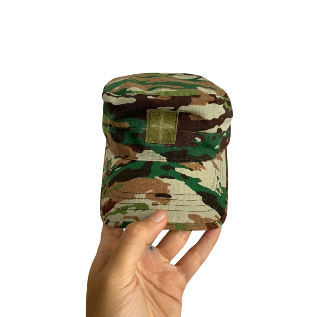 Patrol Cap Topi Pet Komando Army Loreng Multicam Tropis Jatah Pembagian TNI Ukuran 59 L - XL