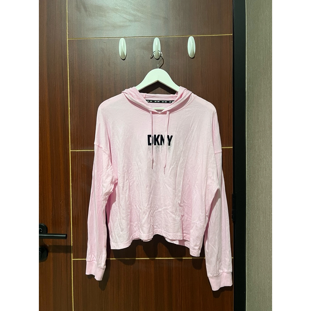 dkny sports pink hoodie