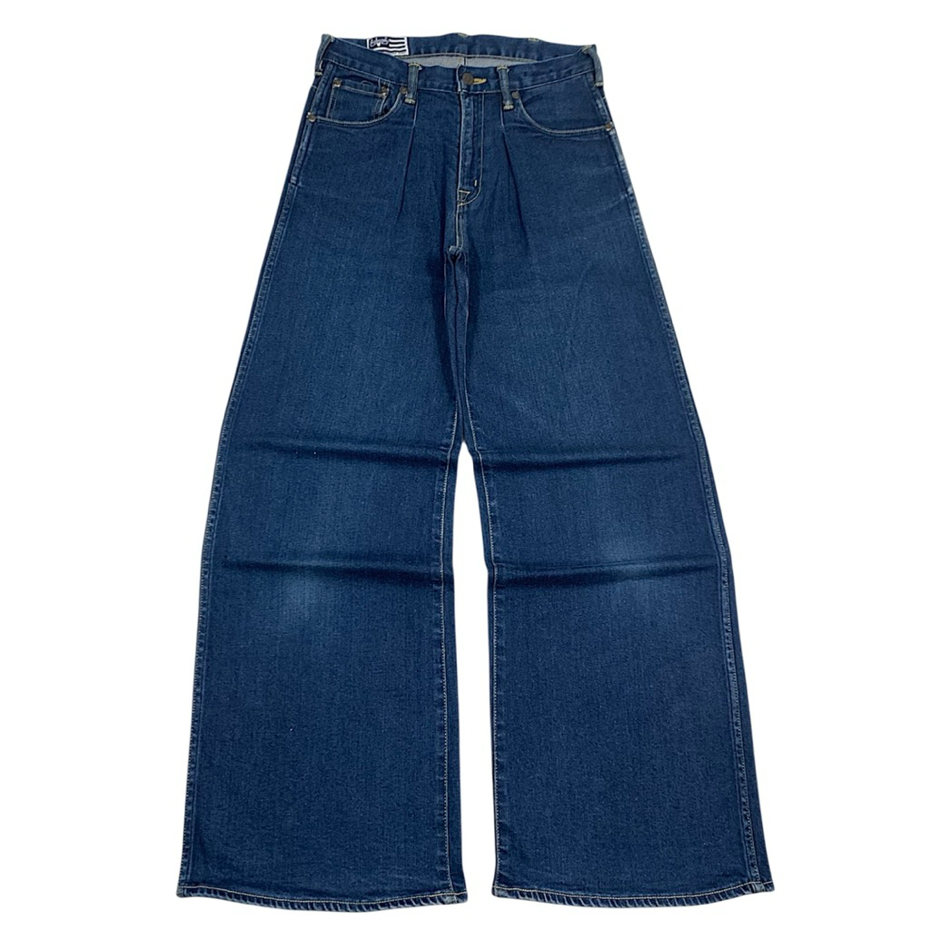 ~Longpants : Bobson x Journal standard dark Bluejeans pleated Loose fit