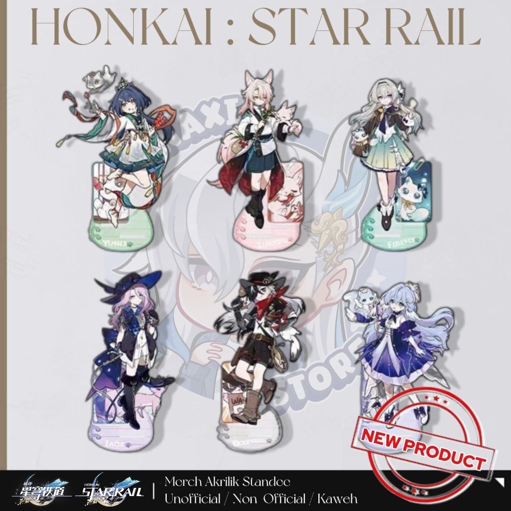 Akrilik Standee 10cm Merch Honkai Star Rail Cat Series Collectibles Anime Goods (UNOFFICIAL)